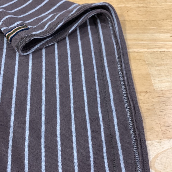 Eddie Bauer sport shop soft 100% cotton size tall large brown with white stripes - Picture 13 of 16
